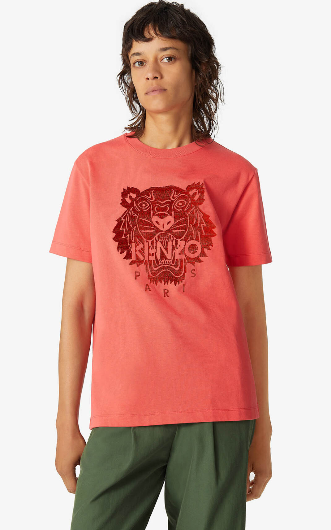 Kenzo Loose Tiger Majice Ženske - Crvene - Hrvatska YRWXKE742